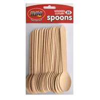 Wooden Cutlery Spoons 20Pc | West Pack Lifestyle