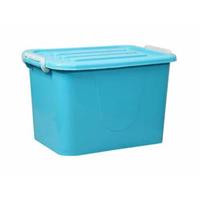 Storage Box With Lock Lid & Wheels 30lt Jade 