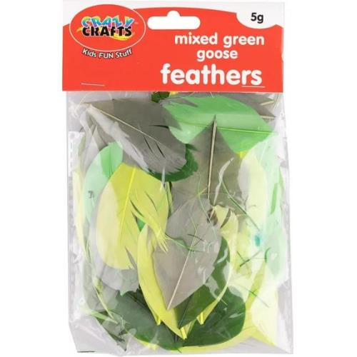 Goose Feathers 5G Mixed Green | West Pack Lifestyle