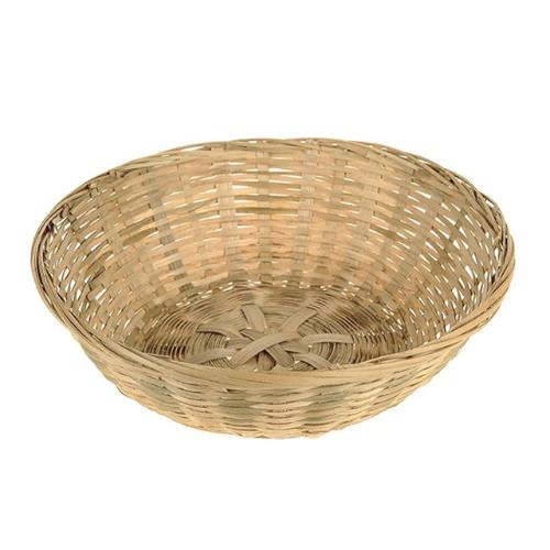 Bamboo Bread Basket Round 25Cm (10') S-1 | West Pack Lifestyle