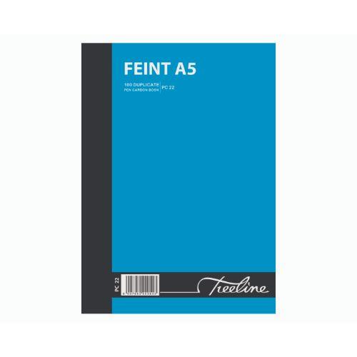 A5 Feint Duplicate Pen Carbon Book 100s 