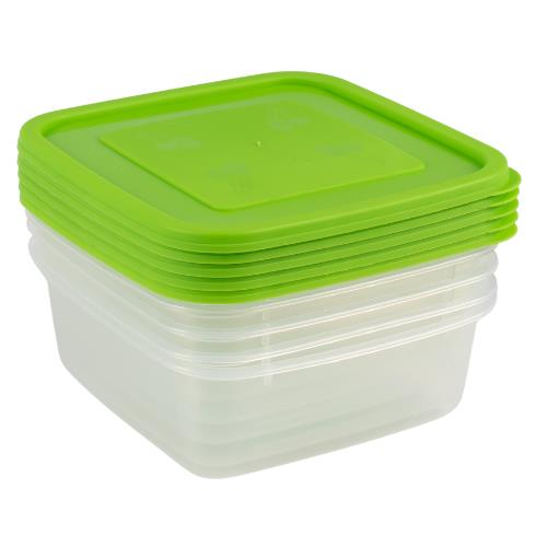 Container Square 1400Ml 5Pc | West Pack Lifestyle