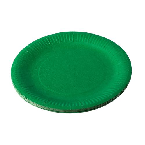 Green paper best sale plates and cups