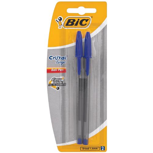 Bic Cristal Stick Ball Pens Medium Point Blue (Pack of 4), 4 pack - Ralphs