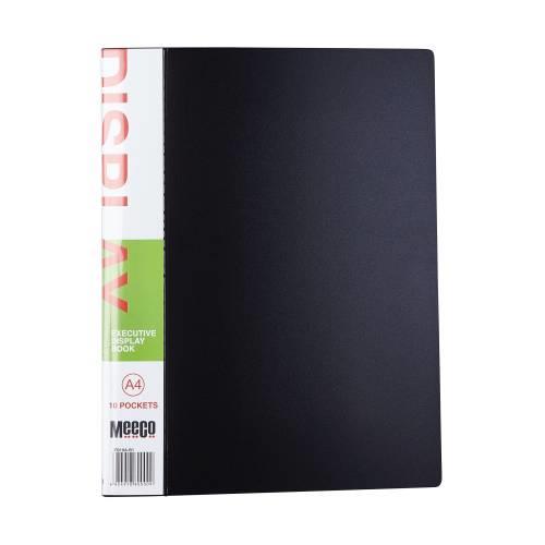 Executive Display Book A4 10 Pockets Black | West Pack Lifestyle