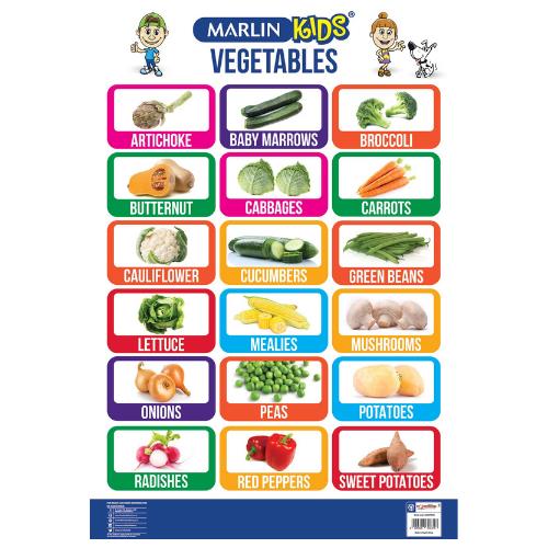 Kids Chart Vegetables | West Pack Lifestyle