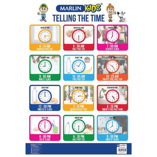 Kids Chart Telling The Time | West Pack Lifestyle