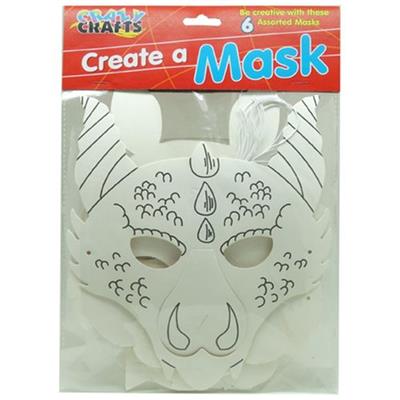 Make Your Own Mask Animals 6Pc | West Pack Lifestyle