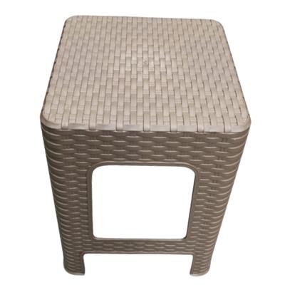 Rattan Stool Brown West Pack Lifestyle