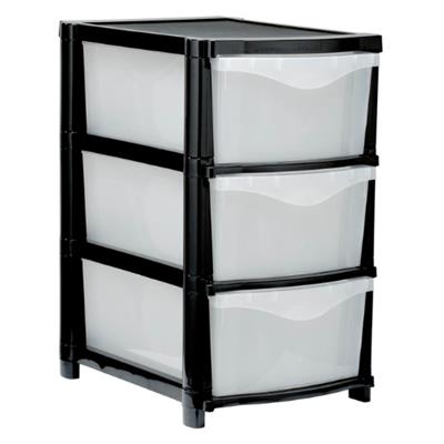 3 Drawer Unit Clear | West Pack Lifestyle