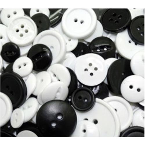 Large white deals buttons in bulk