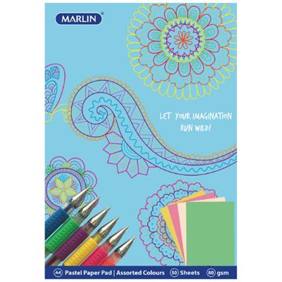 A4 Project Paper Pad 80Gsm 50'S Pastel Assorted | West Pack Lifestyle