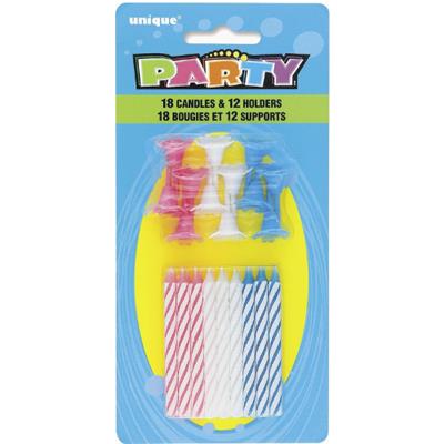 Birthday Candles With Holders 18Pc | West Pack Lifestyle