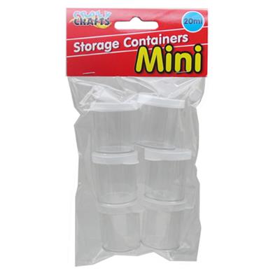 Mini Storage Containers 20Ml 6Pc
