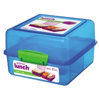 Sistema Lunchbox w. Container - Triple Split Lunch - 2 L - Turquoise