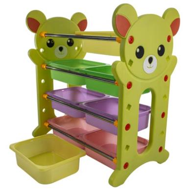 Kids Toy 4 Layer Rack Green Pink West Pack Lifestyle