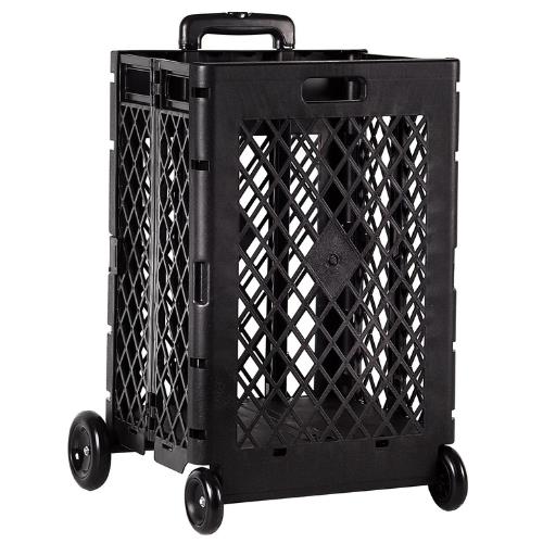 Folding Shopping Cart Black 38X32x60cm West Pack Lifestyle   83423 2 F 