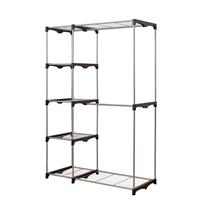 Double Rod Wardrobe Closet With 5 Shelves | West Pack Lifestyle