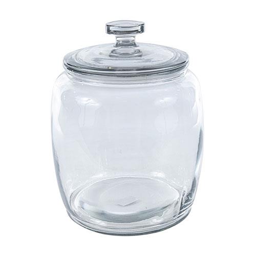 Canister Glass Belly Glass Lid 10Lt