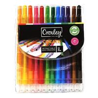 Retractable Twist Crayons 12Pc