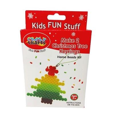 Hama Beads Kit Christmas Tree Keyrings