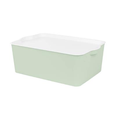 Venus Storage Box Mint Green With White Lid Medium | West Pack Lifestyle